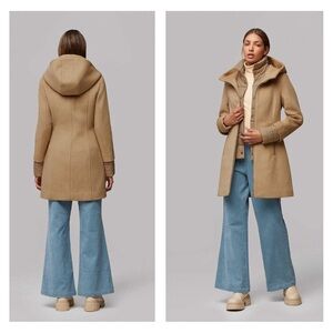 JNBY wool fitted coat in camel size S
